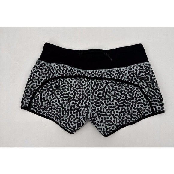Lululemon Speed Up Shorts 6 Black cammo Women's Size 6 - Picture 2 of 7